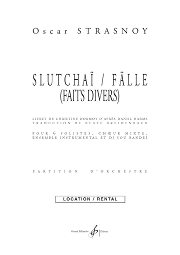 FÂLLE / SLUTCHAI Visual